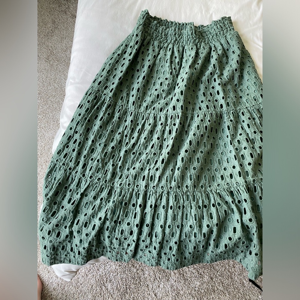 NWT - Anthropologie Sommerset Eyelet Maxi Skirt - XL